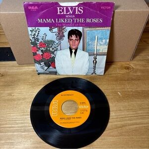 ELVIS PRESLEY - The Wonder of You / Mama Liked the Roses - Vinyl 45  RCA 47-9835